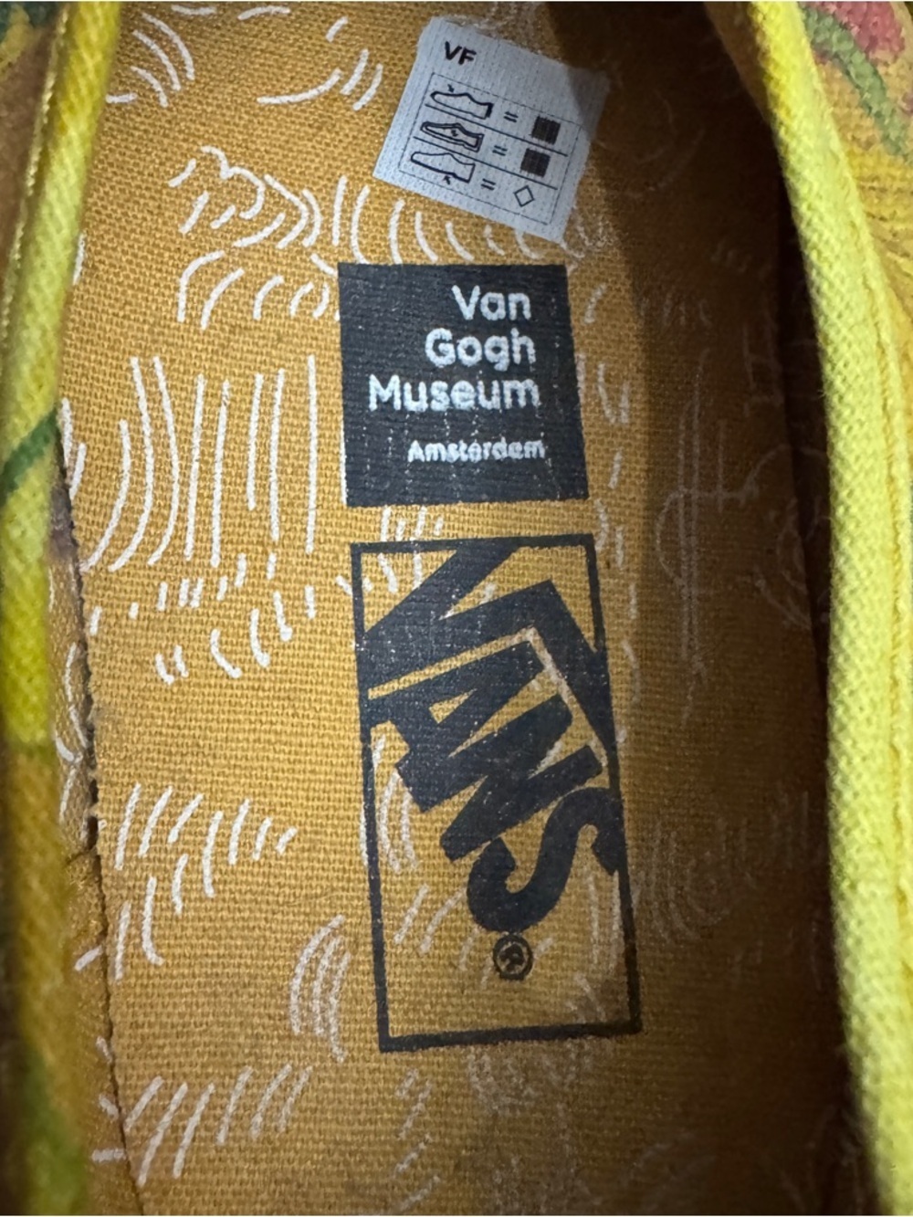 Vans Authentic Van Gogh Sunflowers Size 7 Mens - Picture 8 of 9